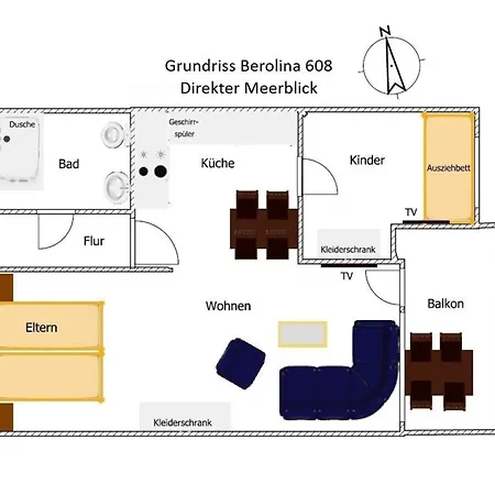 Berolina Wohnung 608 * Dahme (Schleswig-Holstein)
